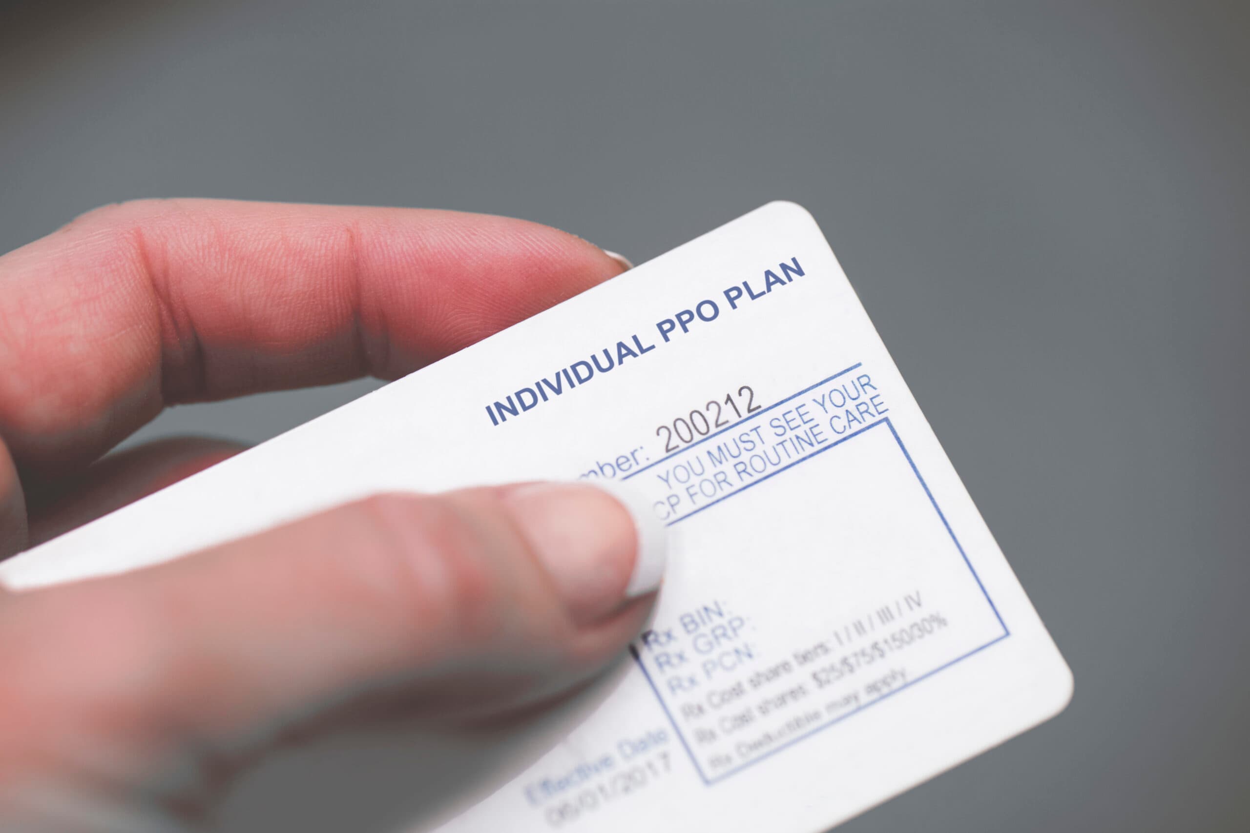 health insurance PPO card