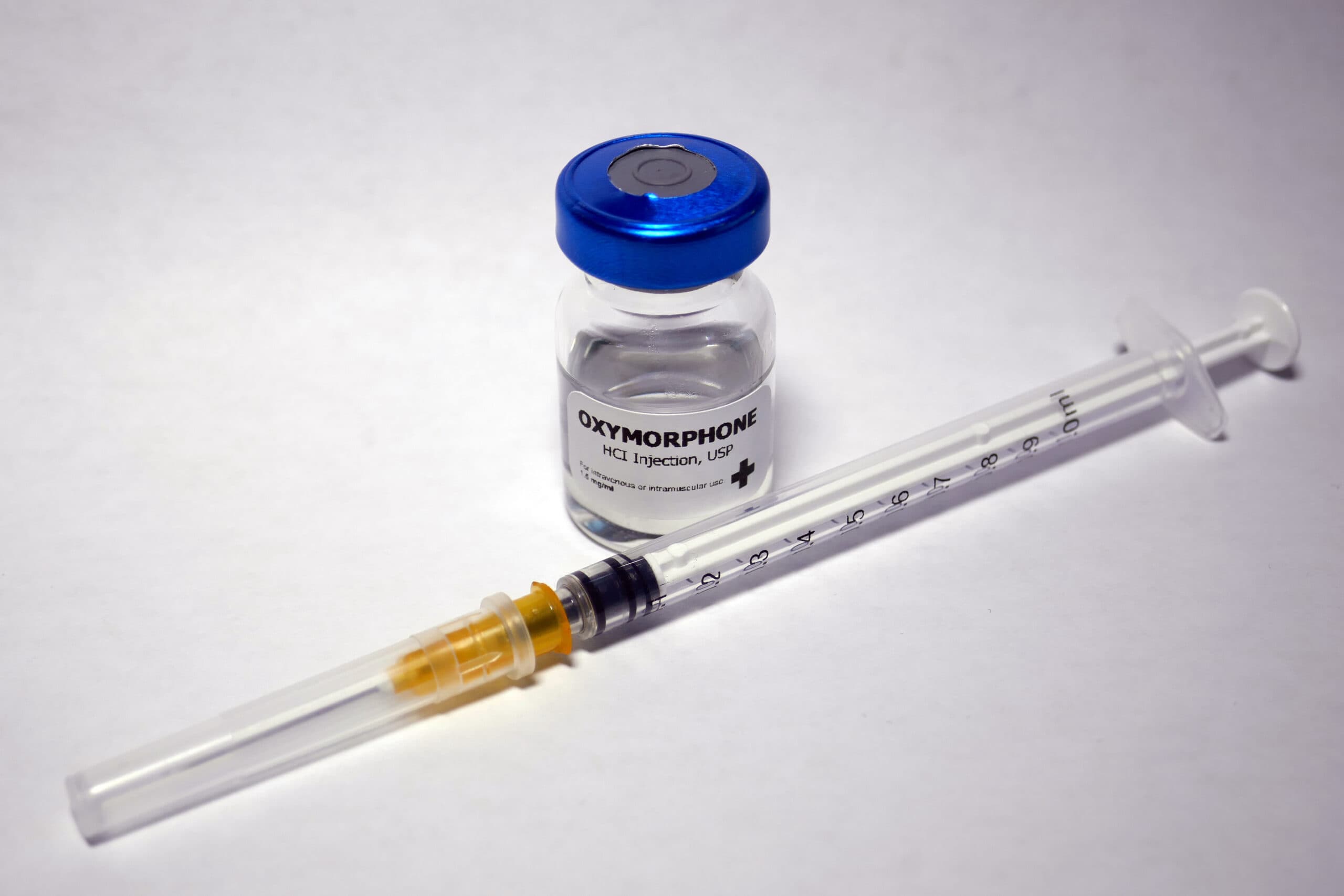 oxymorphone opana vial with needle