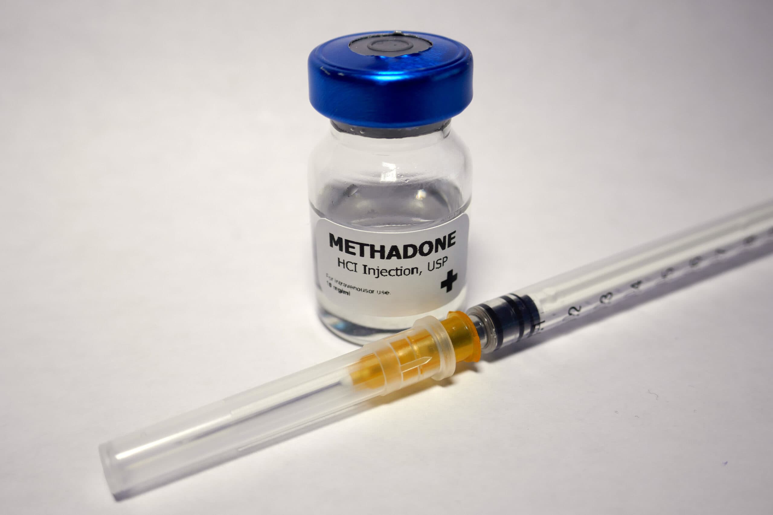 methadone in vial and needle