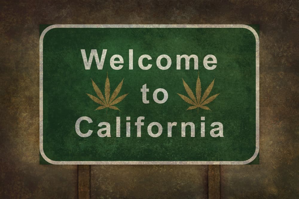 welcome to california sign