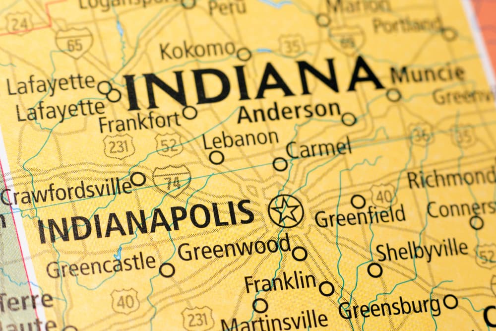 indiana state map