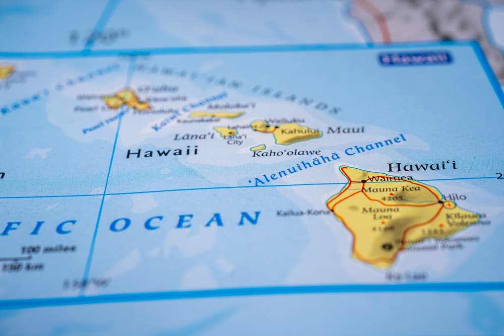 map of hawaii