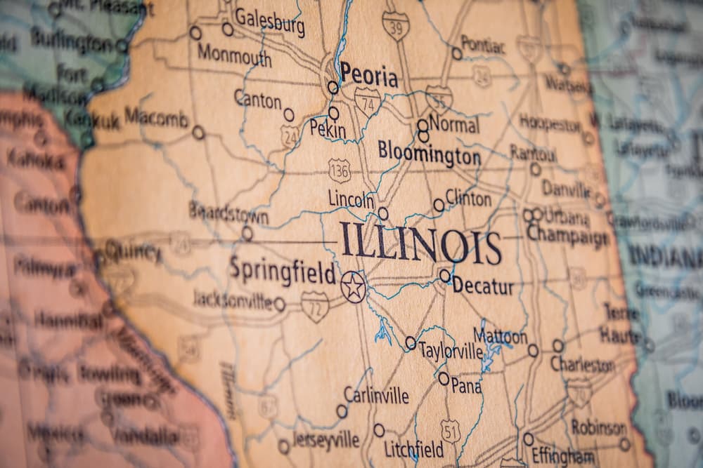 map of illinois