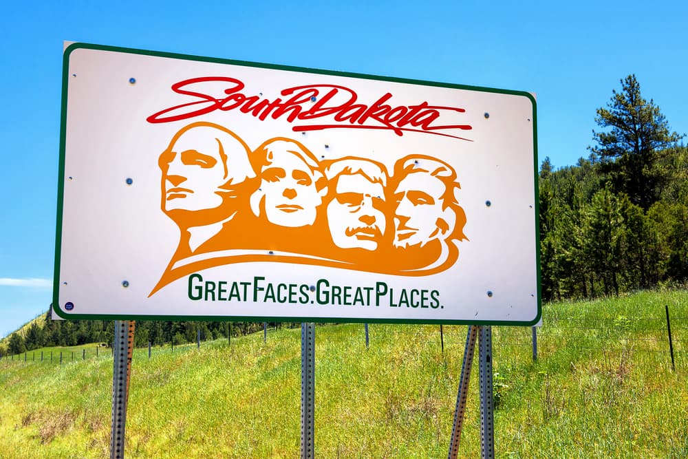 south dakota welcome sign