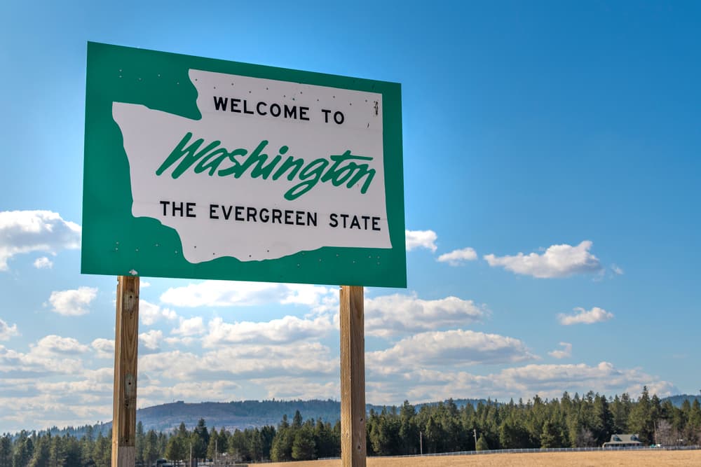 welcome to washington sign