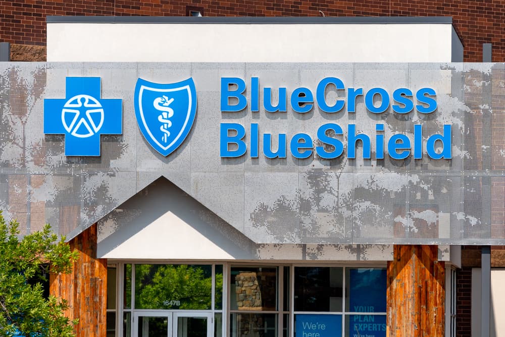 blue cross blue shield sign