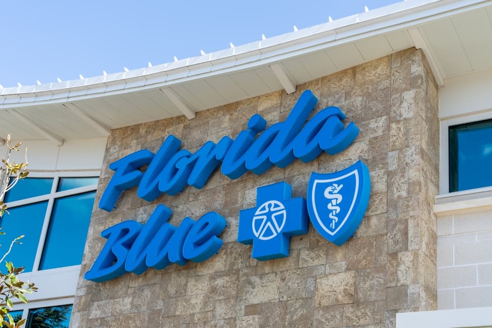 florida blue insurance logo on building