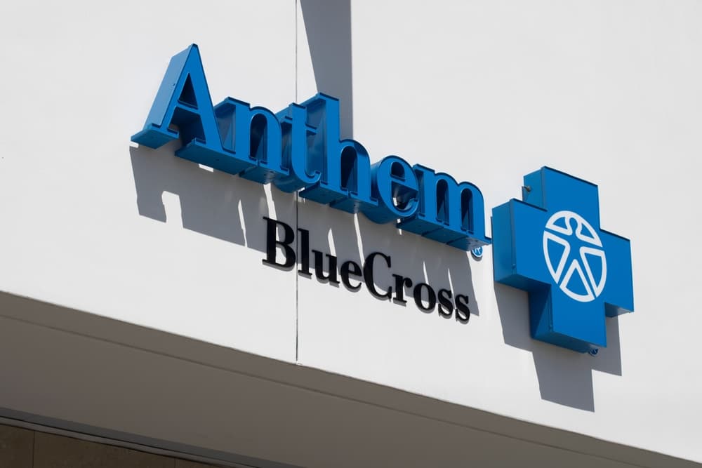 anthem blue cross sign