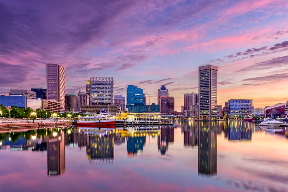 skyline of Maryland