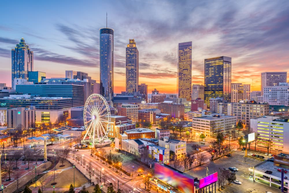 downtown skyline in Georgia