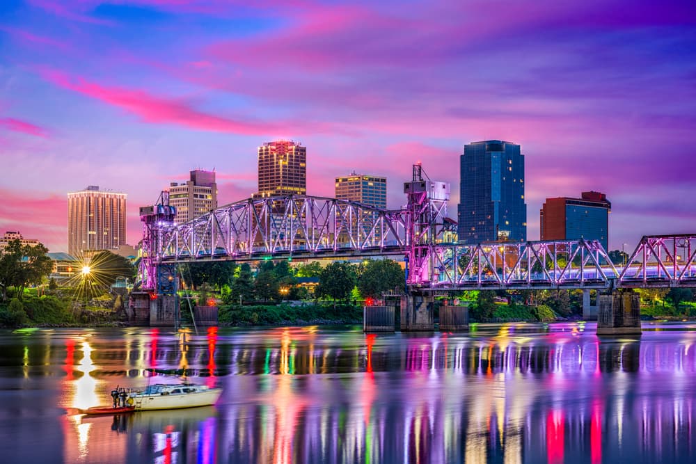 downtown skyline on the Arkansas River