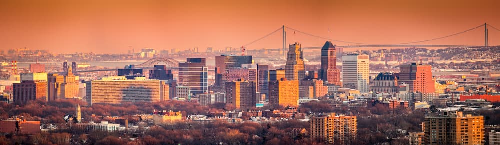 skyline view of New Jersey