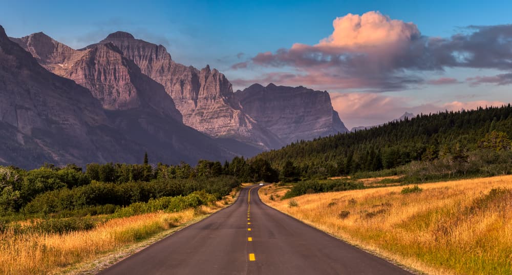 Highway view in Montana