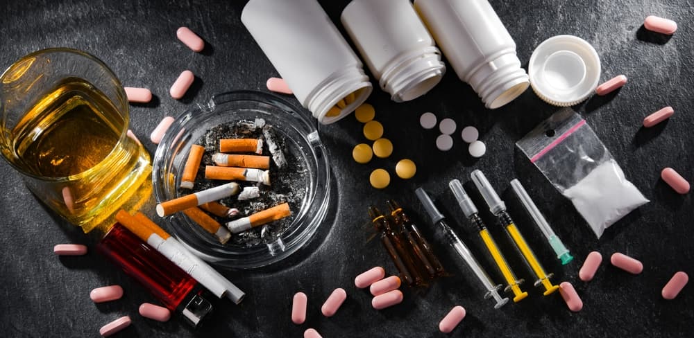 Addictive substances, including alcohol, cigarettes and drugs