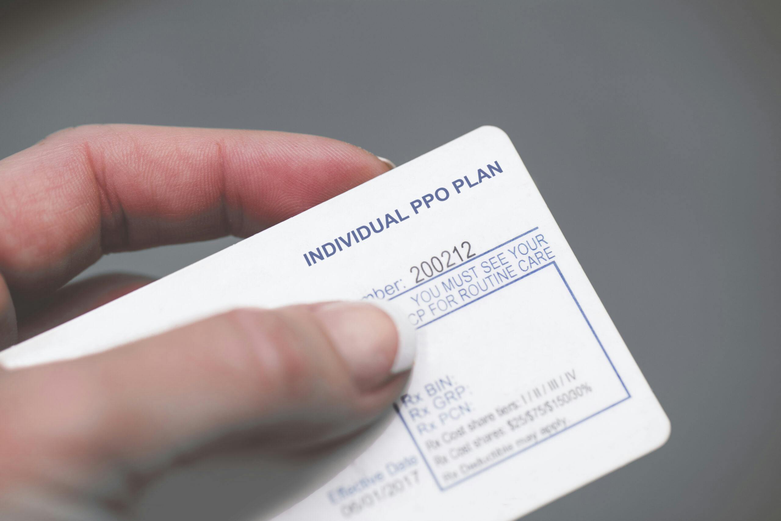 health insurance PPO card