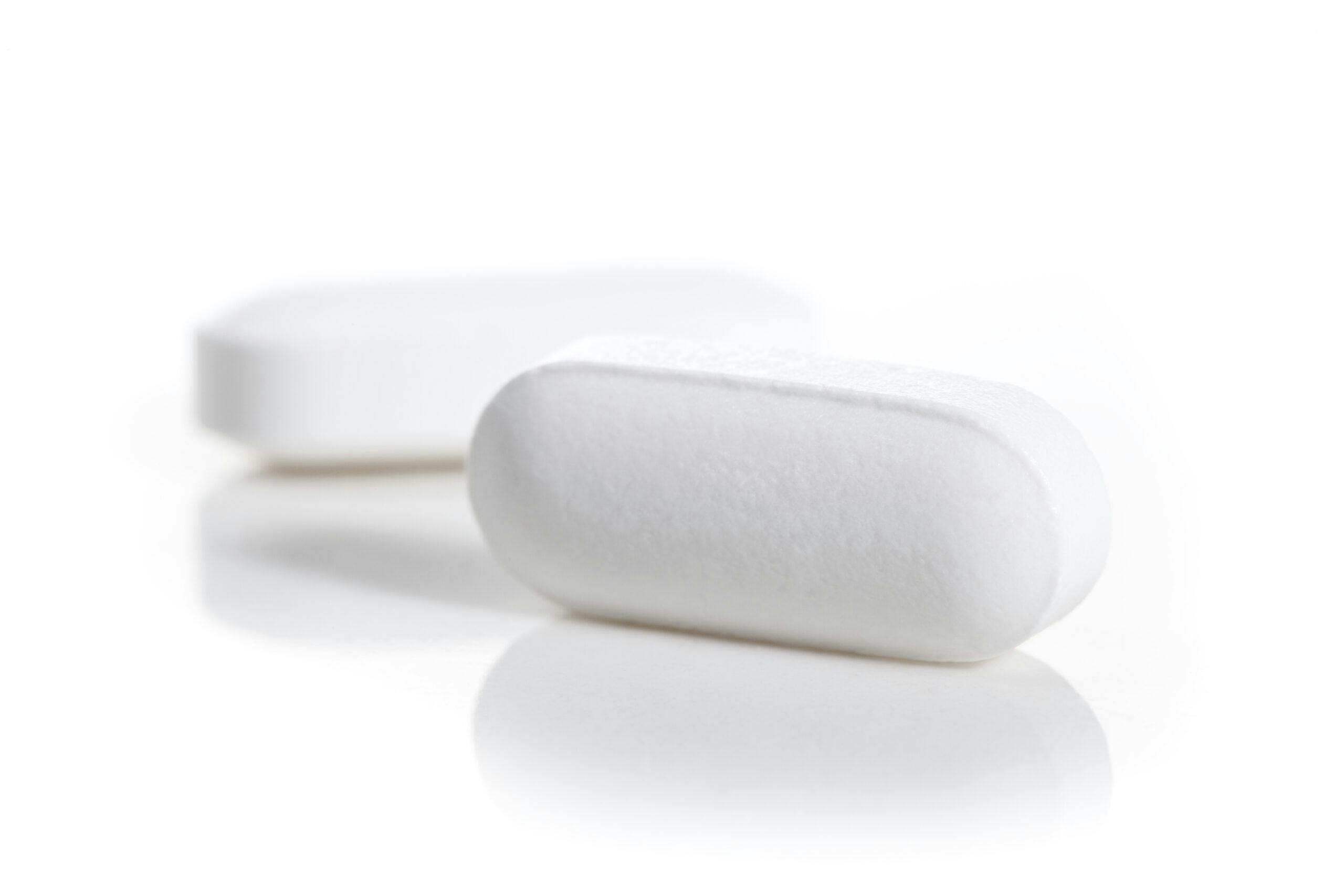 white oblong pills