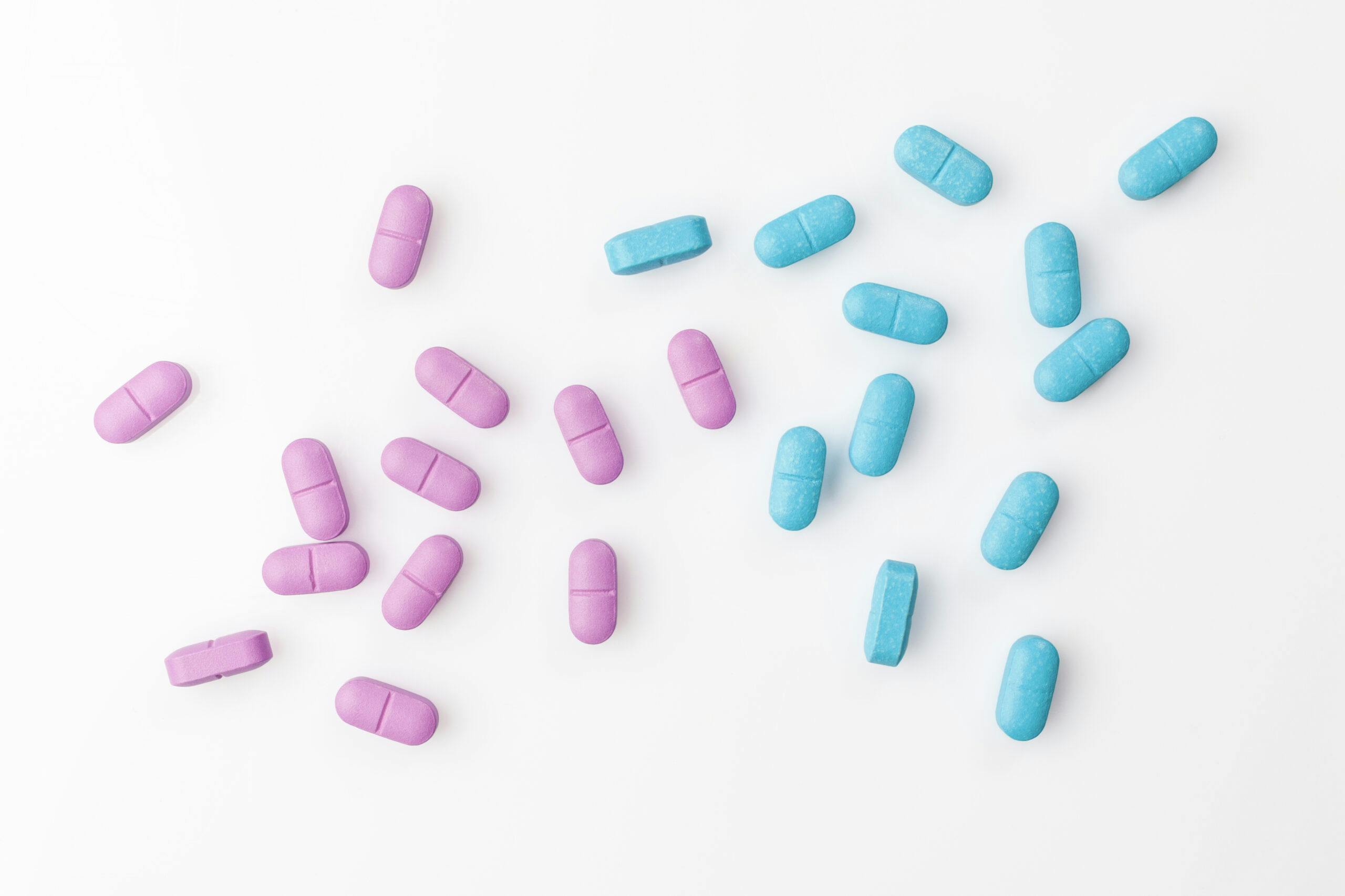 pink and blue paxil pills