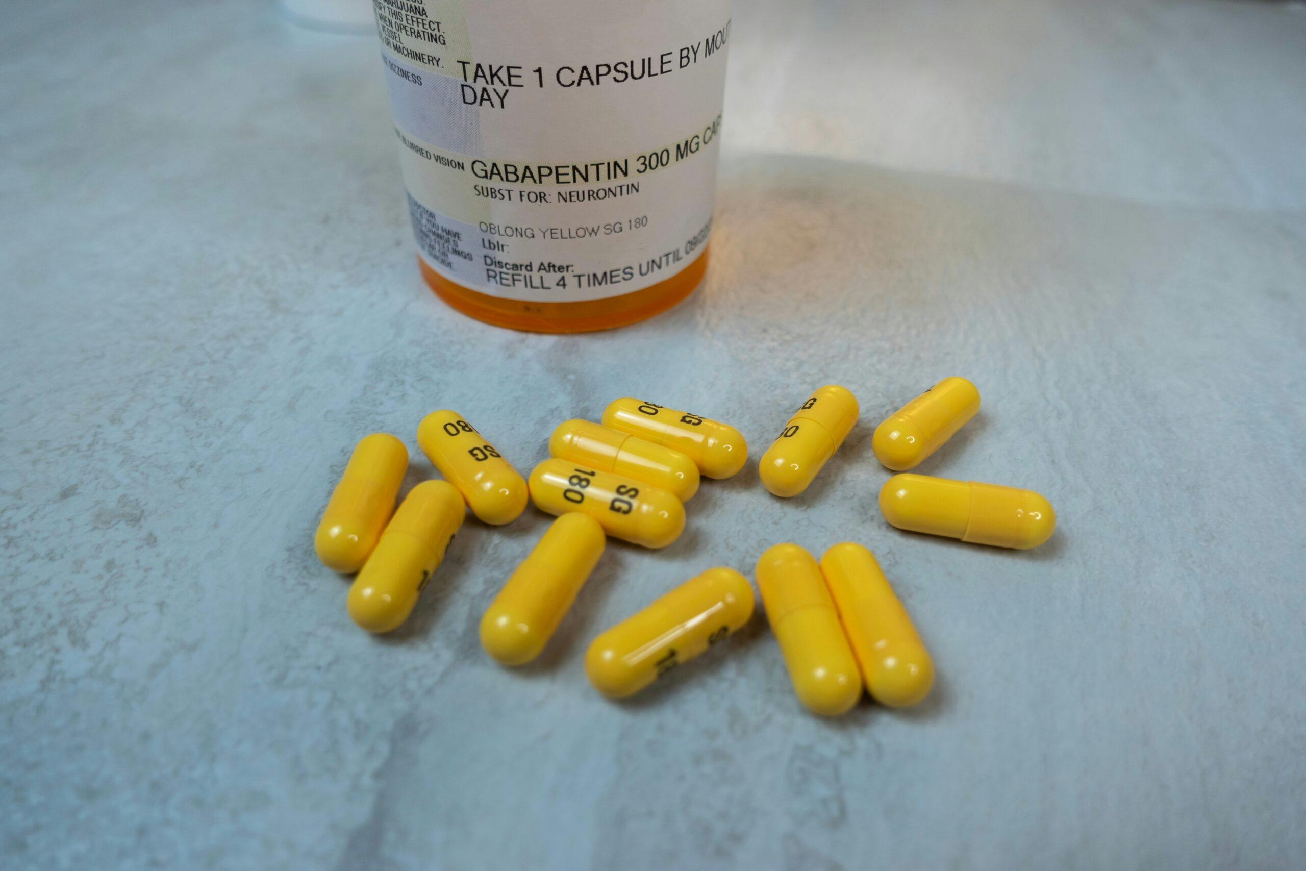 gabapentin pills and rx bottle