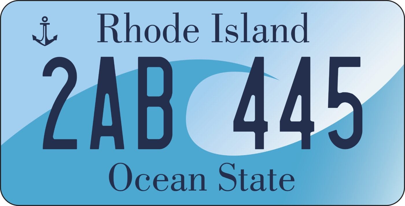 rhode island car license plate