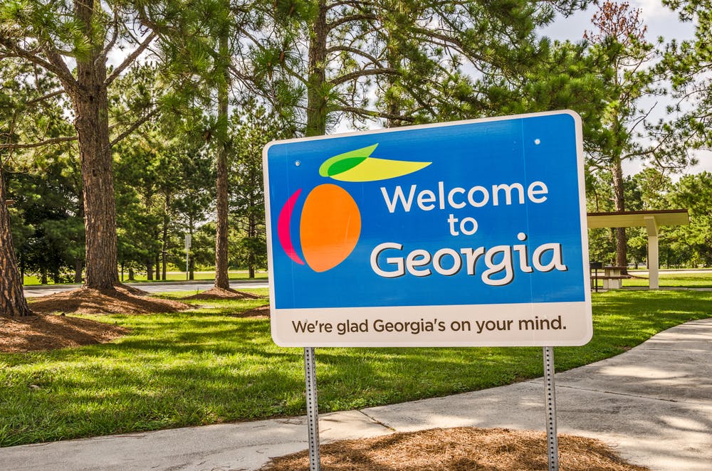 welcome to georgia sign
