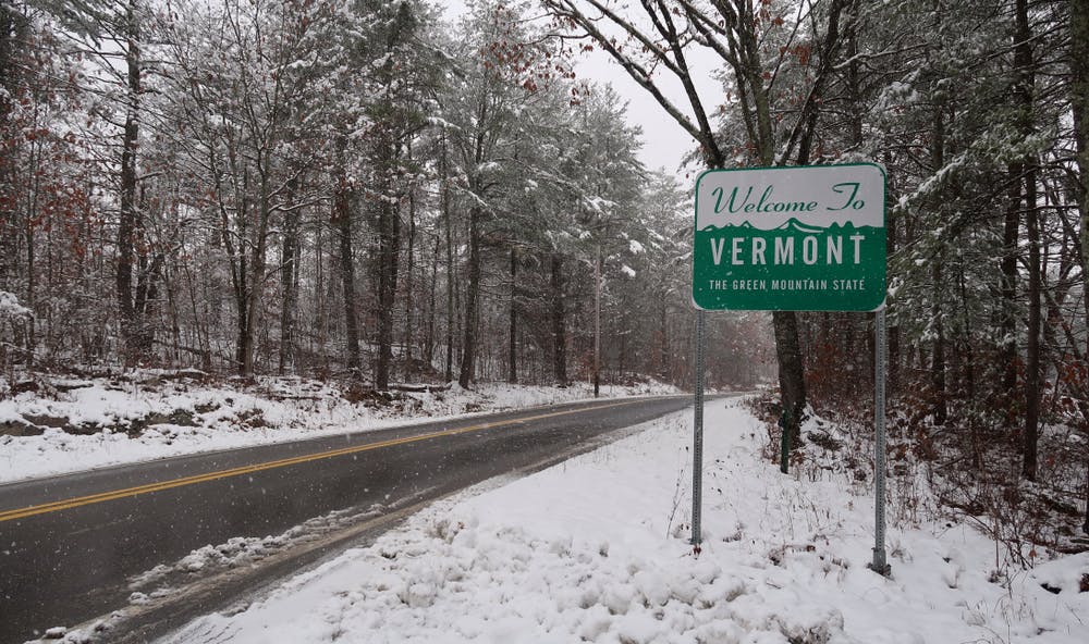 welcome to vermont sign