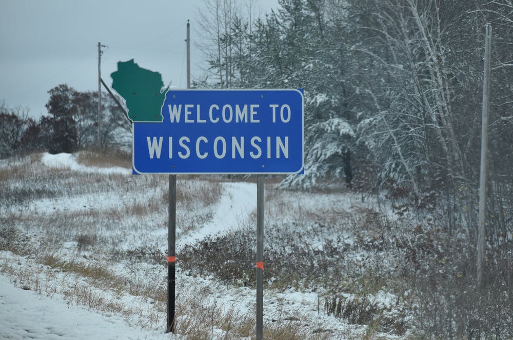 welcome to wisconsin sign