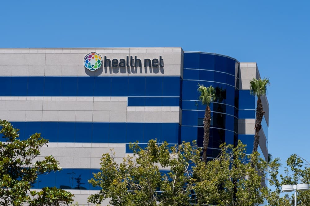 health net logo on building