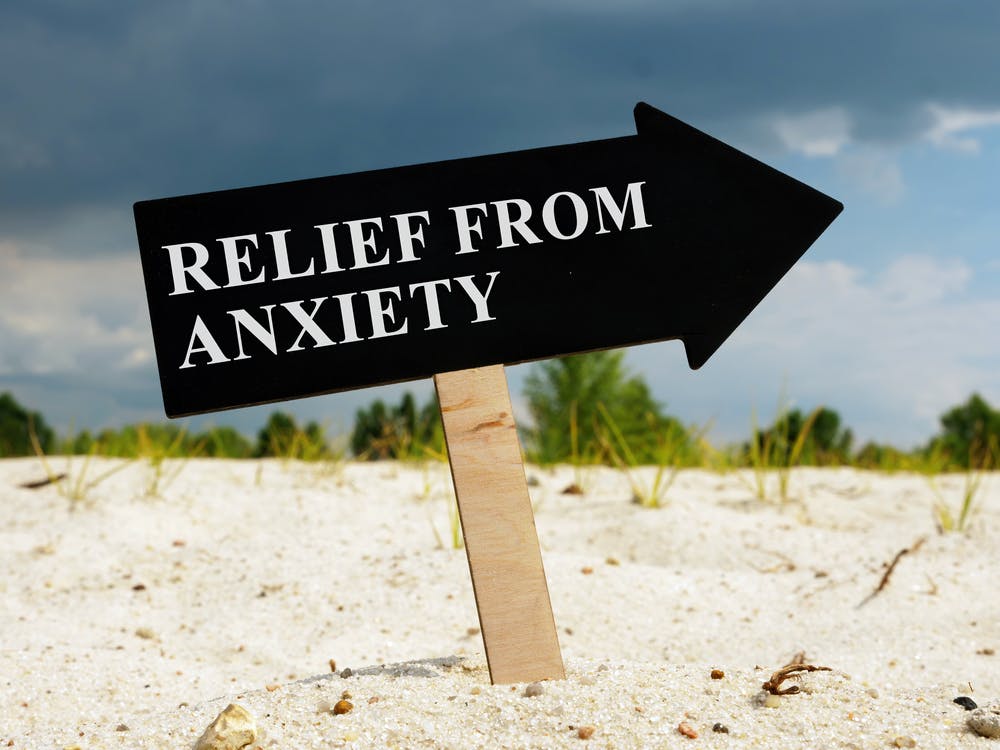 relief from anxiety sign
